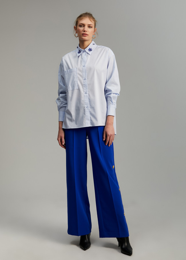 Lola Casademunt Camisa Detalle Joya