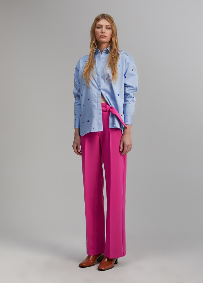 Lola Casademunt Camisa Detalle Joyas