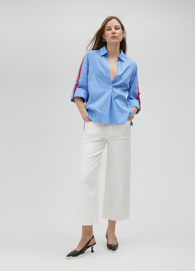 Lola Casademunt Camisa Detalle Rayas