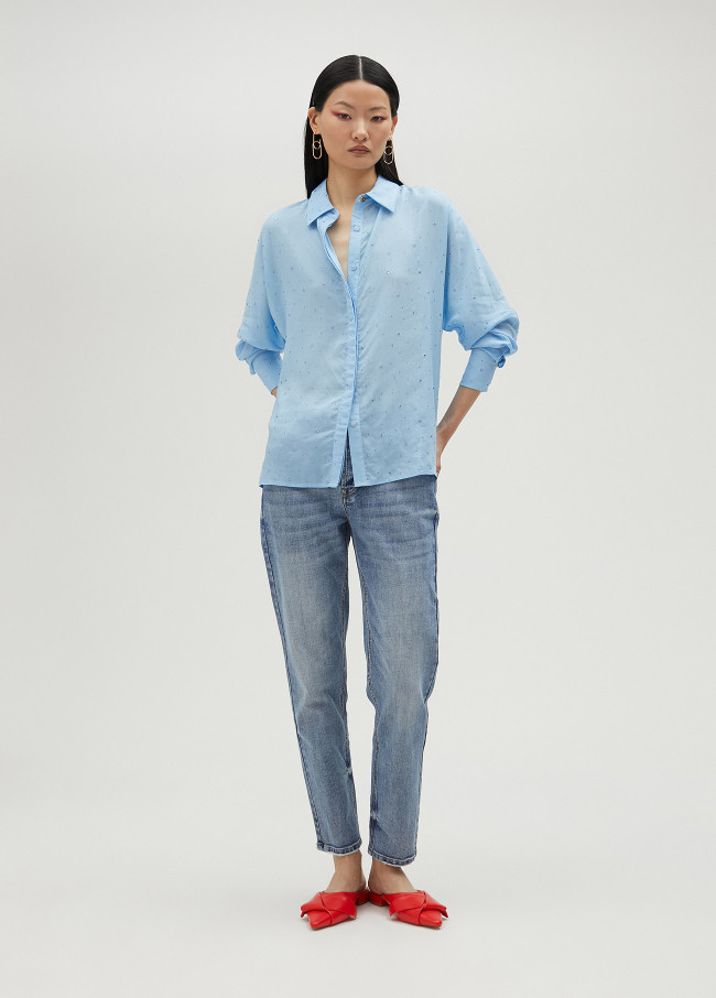 Lola Casademunt Camisa Detalle Strass