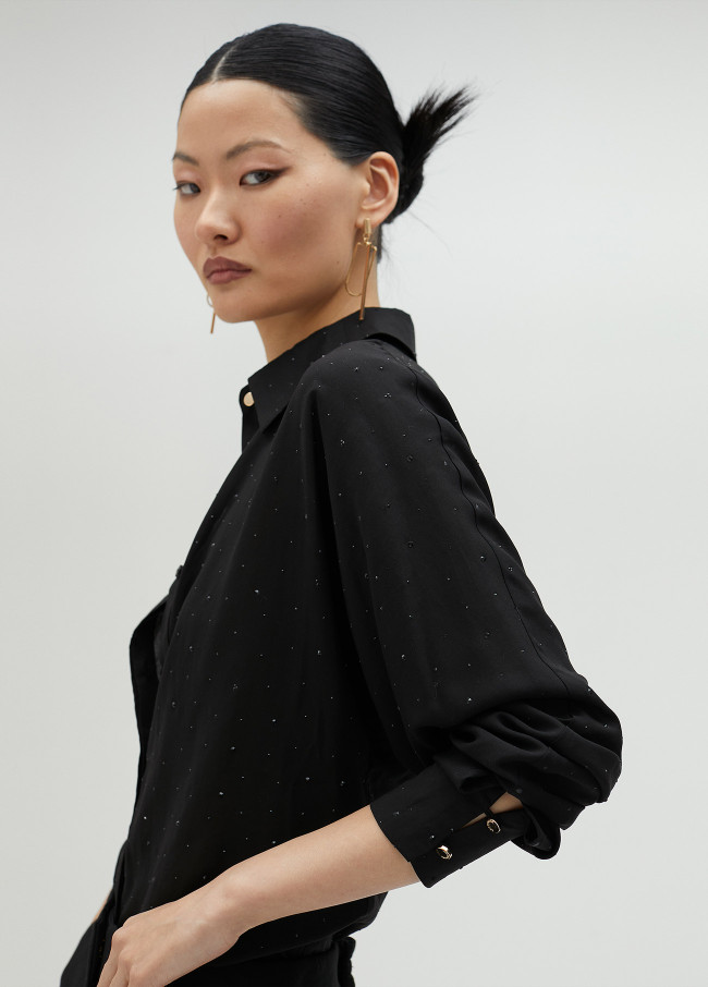 Lola Casademunt Camisa Detalle Strass