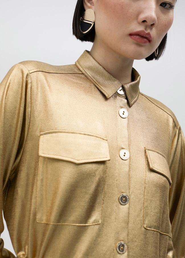 Lola Casademunt Camisa Dorada