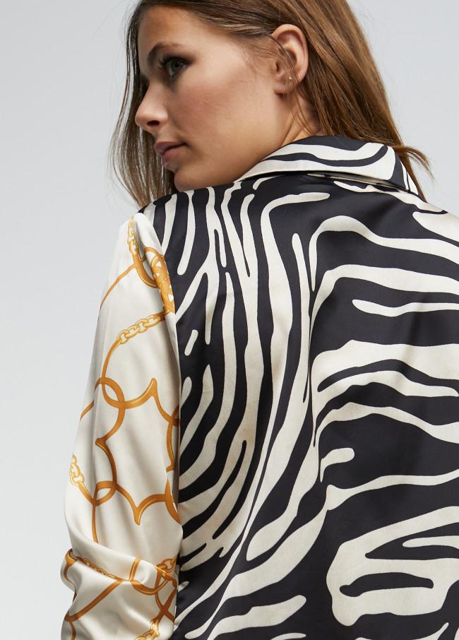 Lola Casademunt Camisa Estampado Zebra