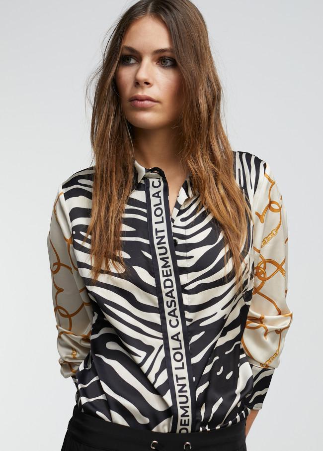 Lola Casademunt Camisa Estampado Zebra