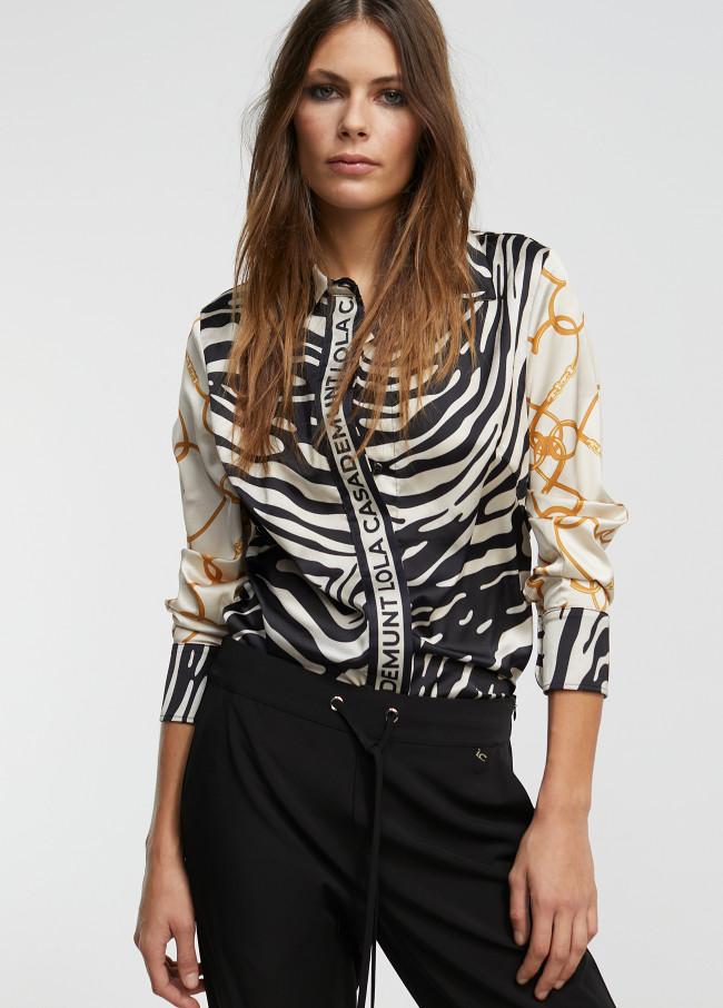 Lola Casademunt Camisa Estampado Zebra