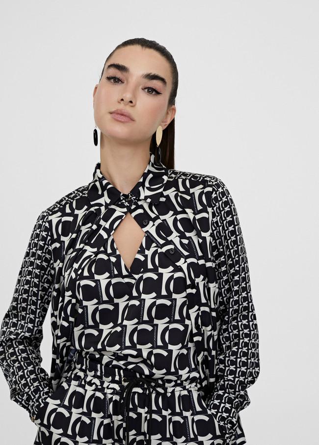 Lola Casademunt Camisa Fluida Monograma