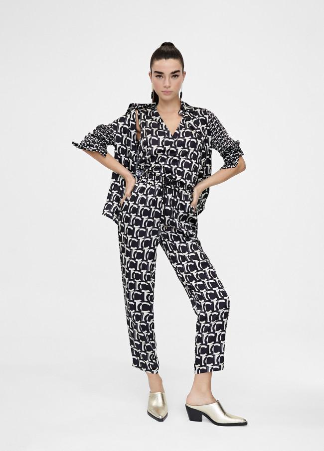 Lola Casademunt Camisa Fluida Monograma