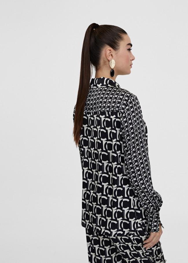 Lola Casademunt Camisa Fluida Monograma