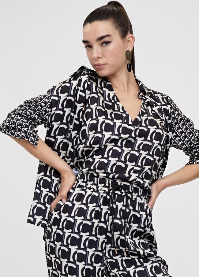 lola casademunt Camisa fluida monograma