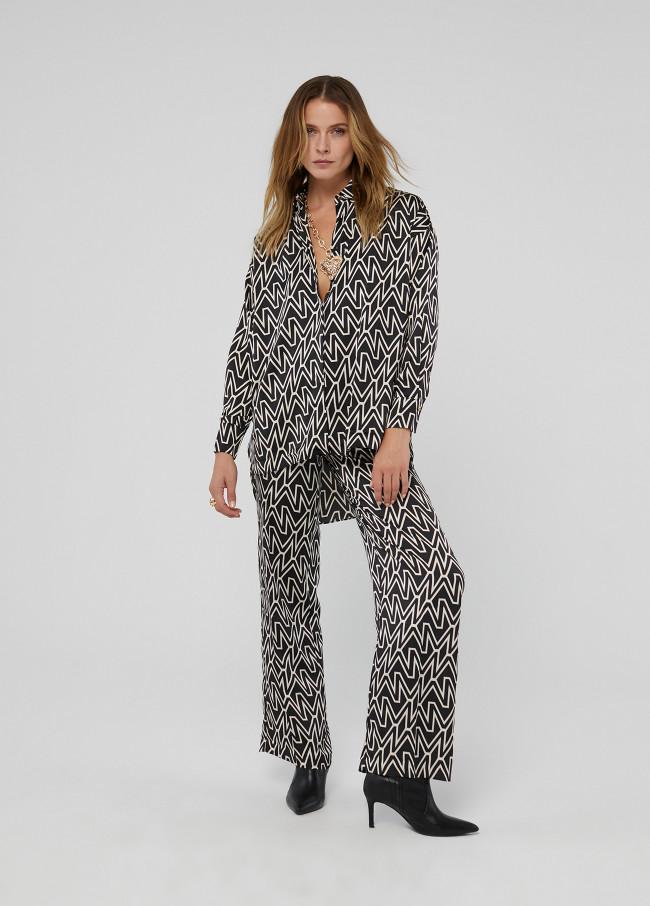 Lola Casademunt Camisa Larga Monograma