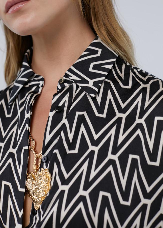 Lola Casademunt Camisa Larga Monograma