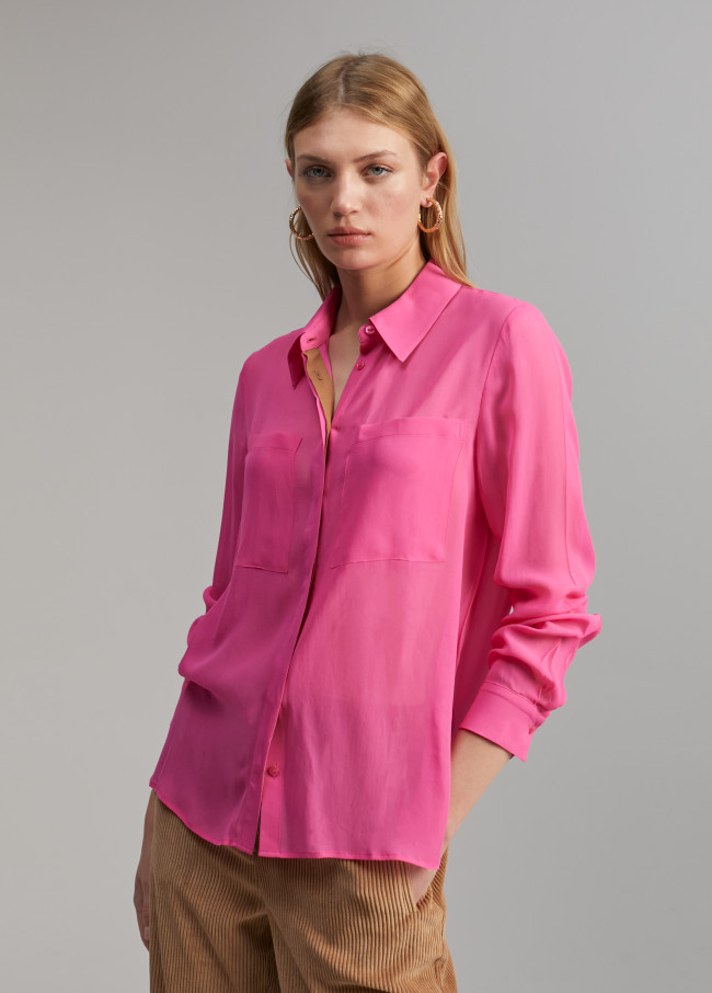 Lola Casademunt Camisa Transparencia Bolsillos