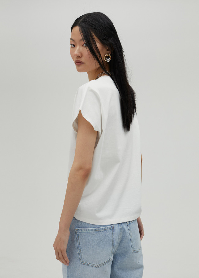 Lola Casademunt Camiseta Blanca BY MAITE