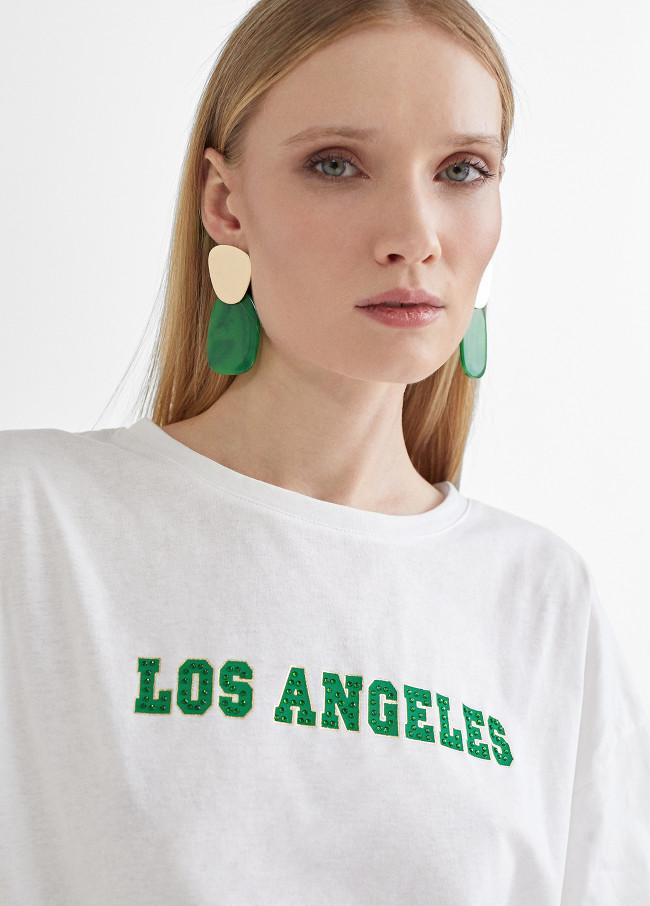 Lola Casademunt Camiseta City Verde