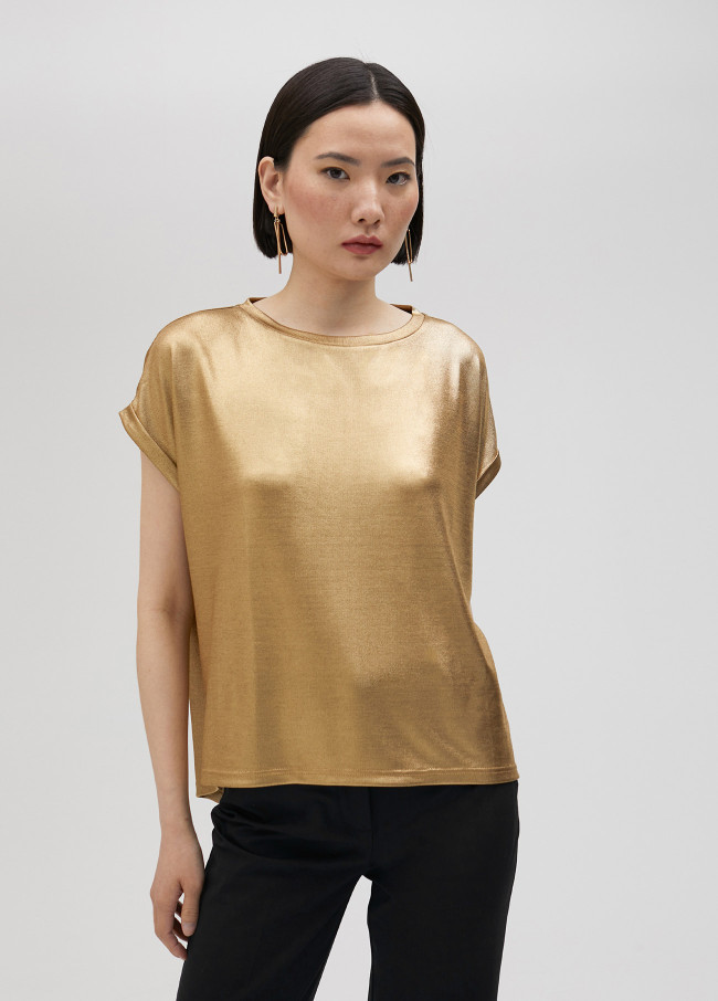 Lola Casademunt Camiseta Dorada