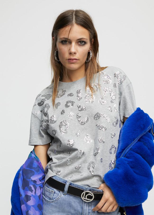 lola casademunt Camiseta lentejuelas