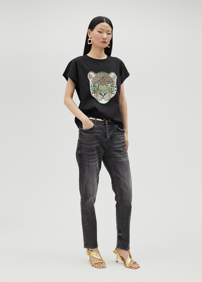 Lola Casademunt Camiseta Leopardo