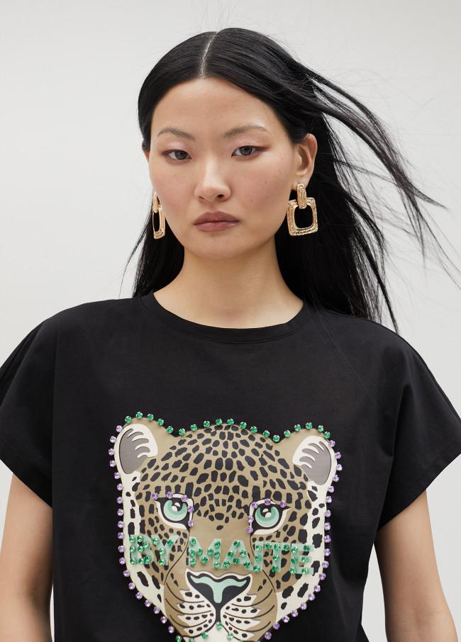 Lola Casademunt Camiseta Leopardo