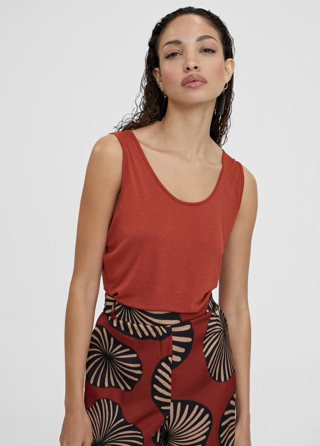 Lola Casademunt Camiseta Lisa De Tirantes