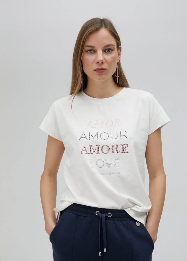 lola casademunt Camiseta manga corta Amore