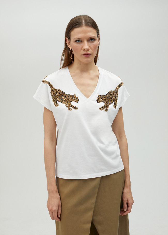 Lola Casademunt Camiseta Pedrería Tigres