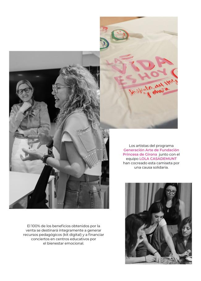Lola Casademunt Camiseta Solidaria Princesa Girona