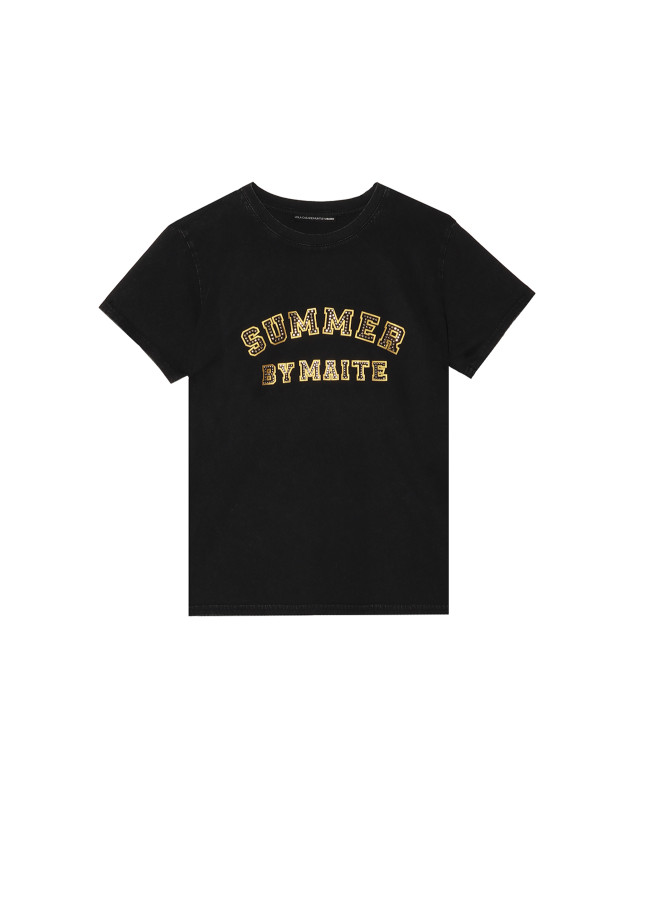 Lola Casademunt Camiseta Summer Con Strass