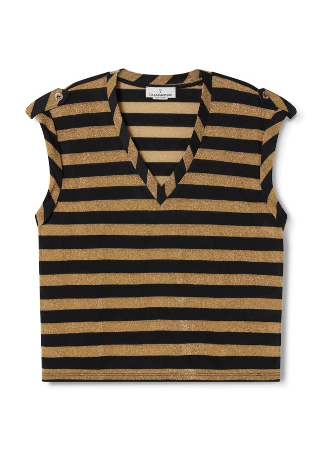 Lola Casademunt Camisetea Rayas Lurex