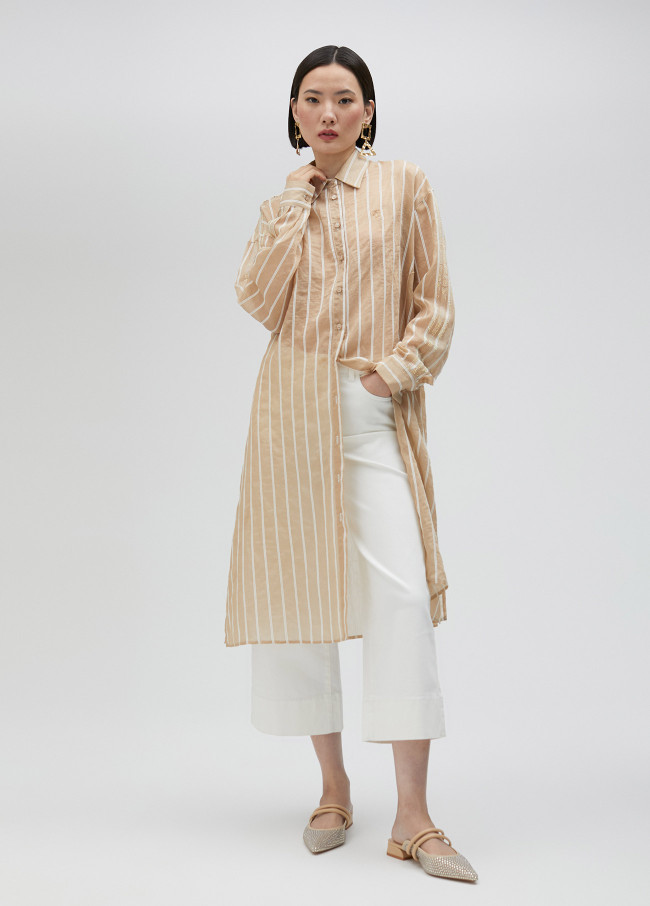 lola casademunt Camisola larga rayada