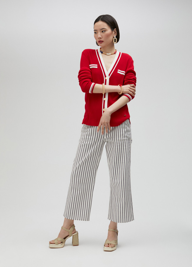 Lola Casademunt Cárdigan Bicolor