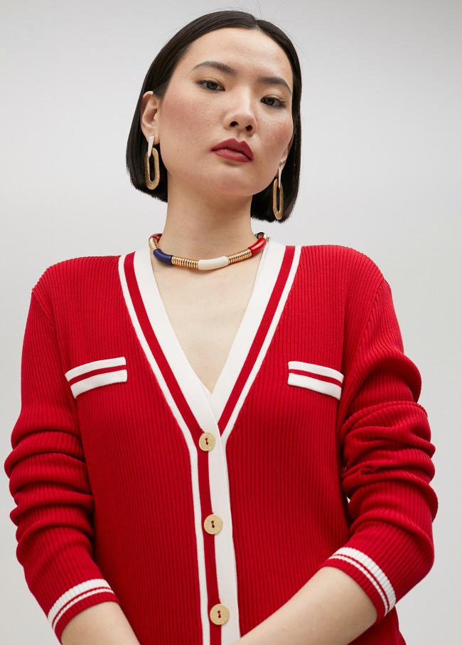 Lola Casademunt Cárdigan Bicolor