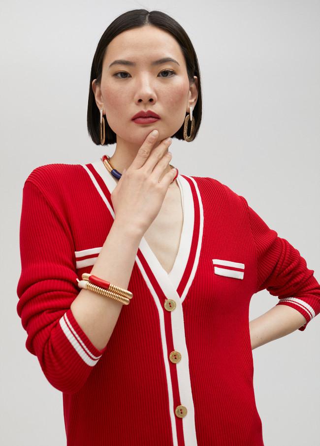 Lola Casademunt Cárdigan Bicolor