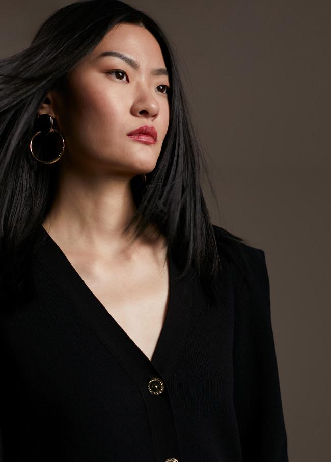 Lola Casademunt Cárdigan Con Hombreras