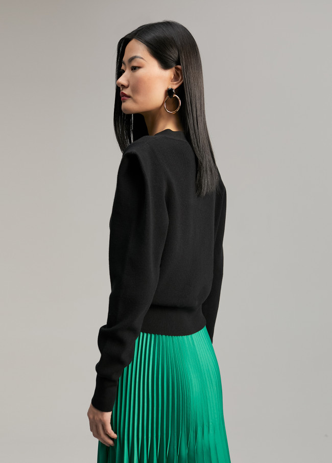 Lola Casademunt Cárdigan Con Hombreras