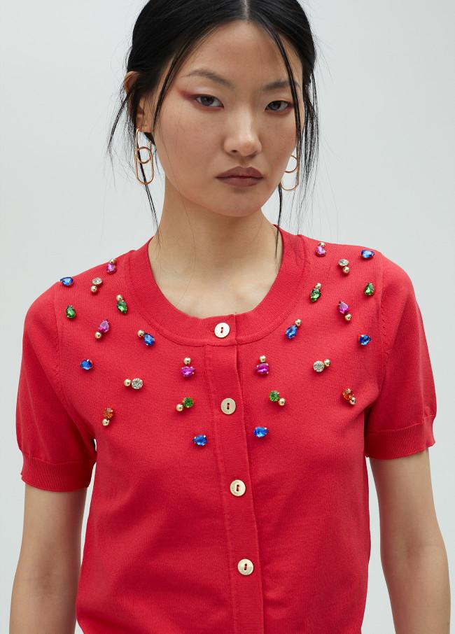 Lola Casademunt Cárdigan Con Pedrería