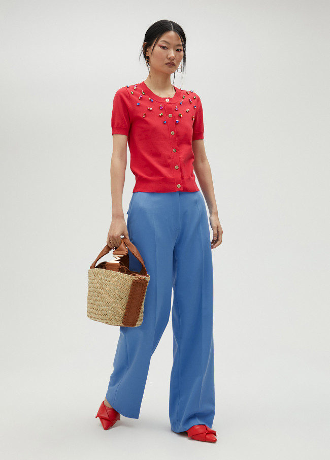 Lola Casademunt Cárdigan Con Pedrería