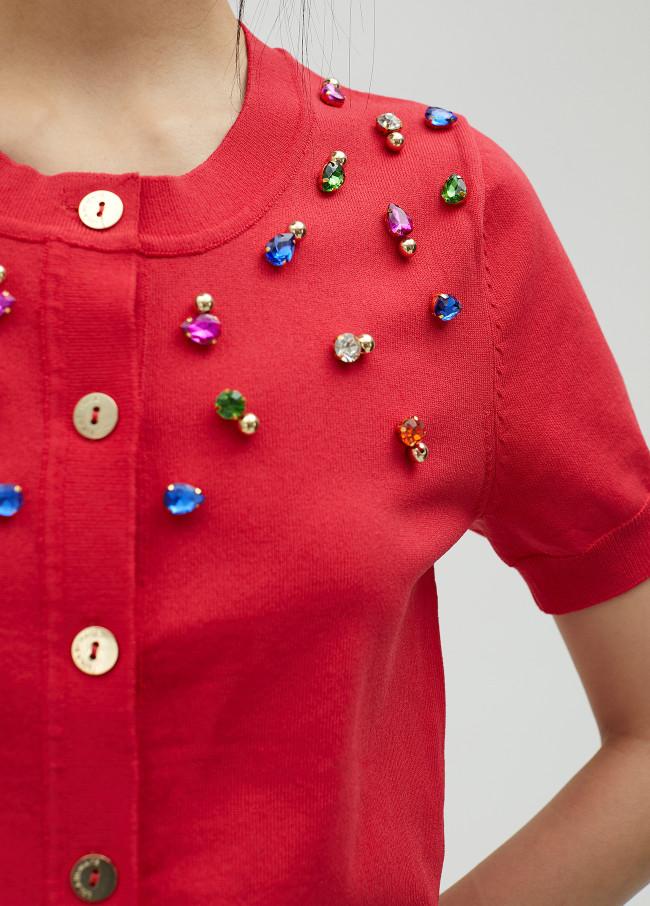 Lola Casademunt Cárdigan Con Pedrería