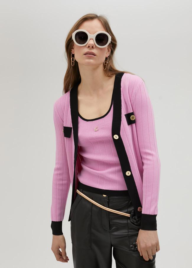 Lola Casademunt Cárdigan De Punto Bicolor