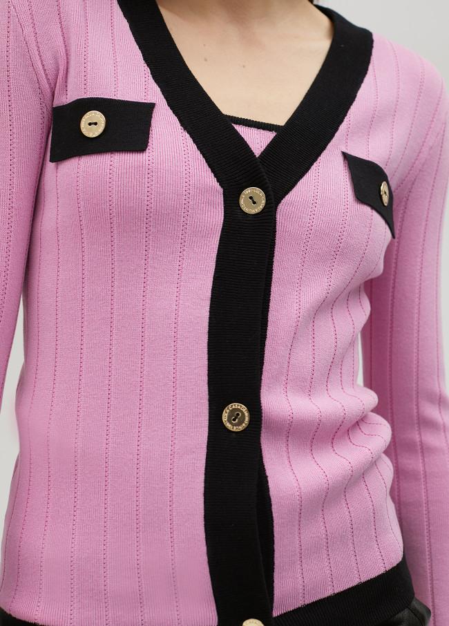 Lola Casademunt Cárdigan De Punto Bicolor