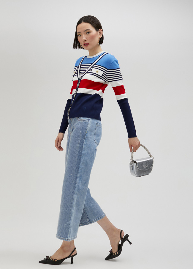 Lola Casademunt Cárdigan De Rayas Multicolor