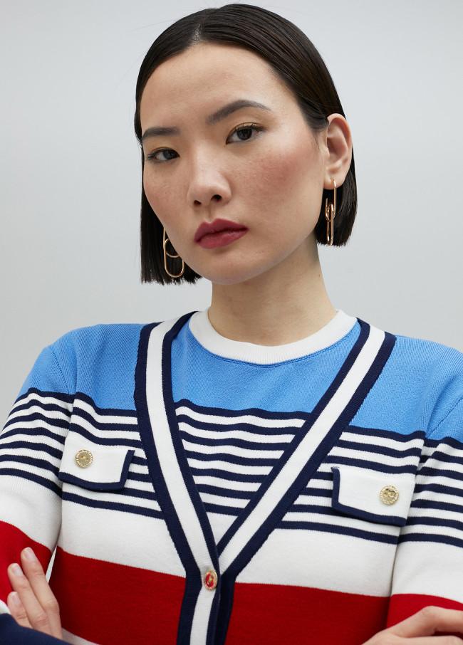 Lola Casademunt Cárdigan De Rayas Multicolor