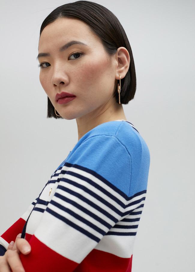 Lola Casademunt Cárdigan De Rayas Multicolor