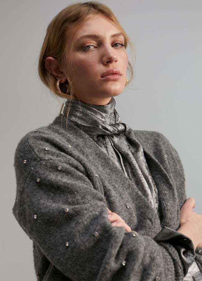 Lola Casademunt Cárdigan Detalle Joyas