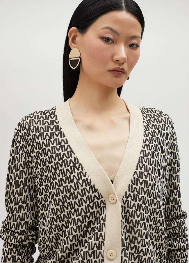 Lola Casademunt Cárdigan Jacquard Logotipado