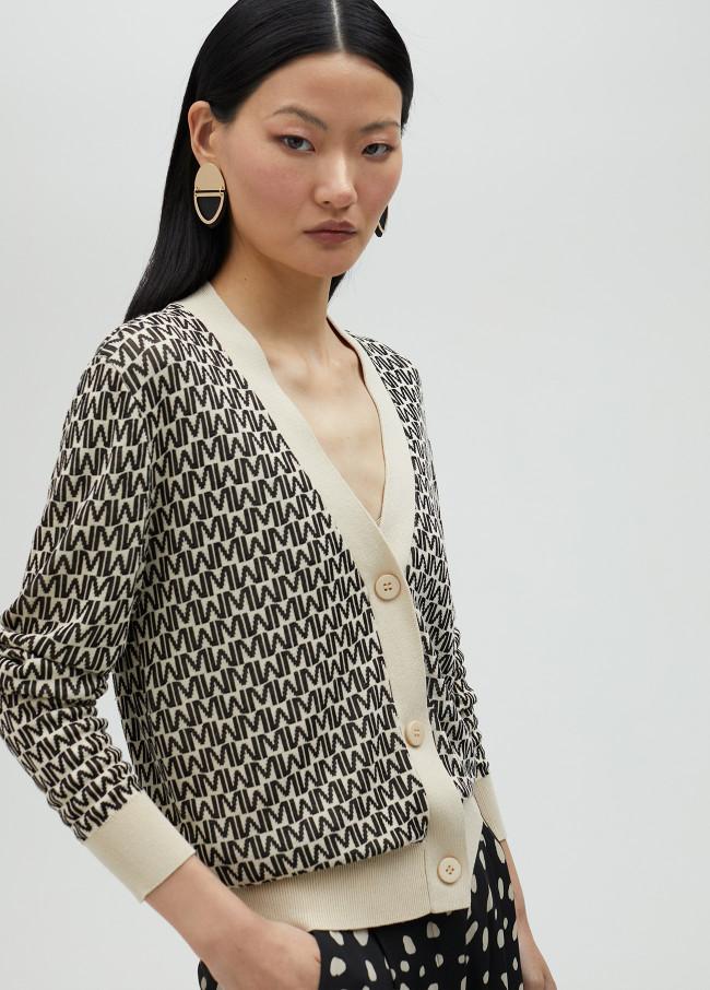 lola casademunt Cárdigan jacquard logotipado