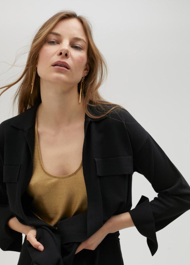 Lola Casademunt Cárdigan Largo Color Negro