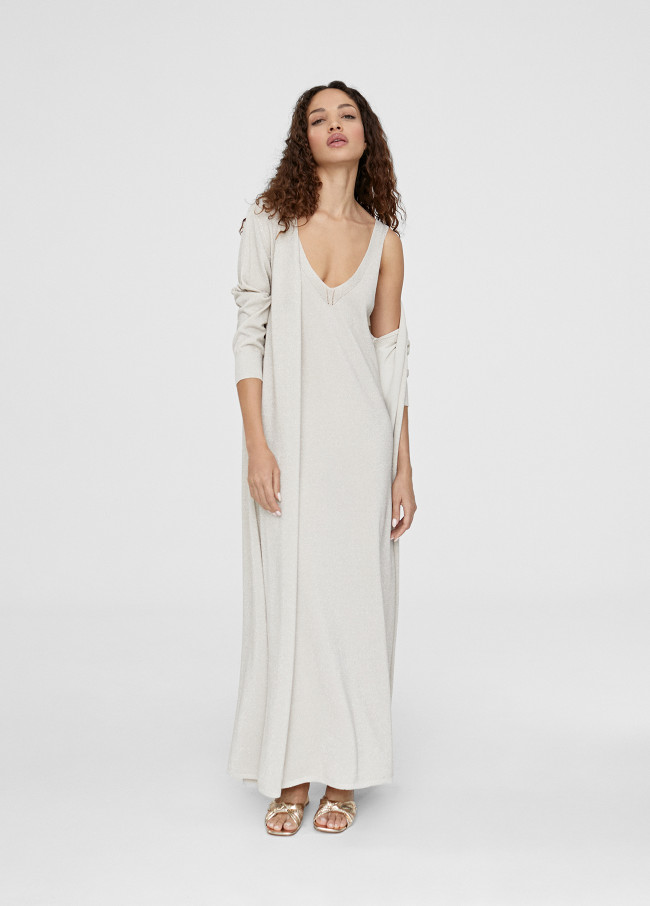 Lola Casademunt Cardigan Largo De Punto