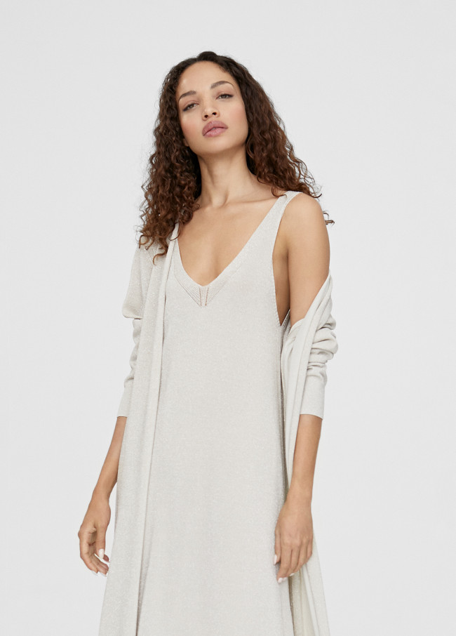 Lola Casademunt Cardigan Largo De Punto