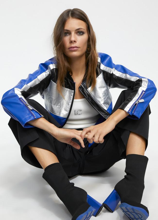 Lola Casademunt Cazadora Biker Tricolor