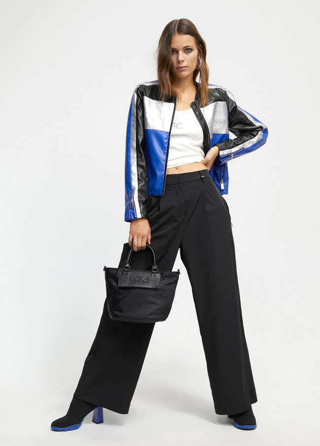 Lola Casademunt Cazadora Biker Tricolor